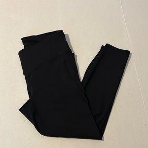 Fabletics PureLuxe criss cross waistband Black leggings with pockets